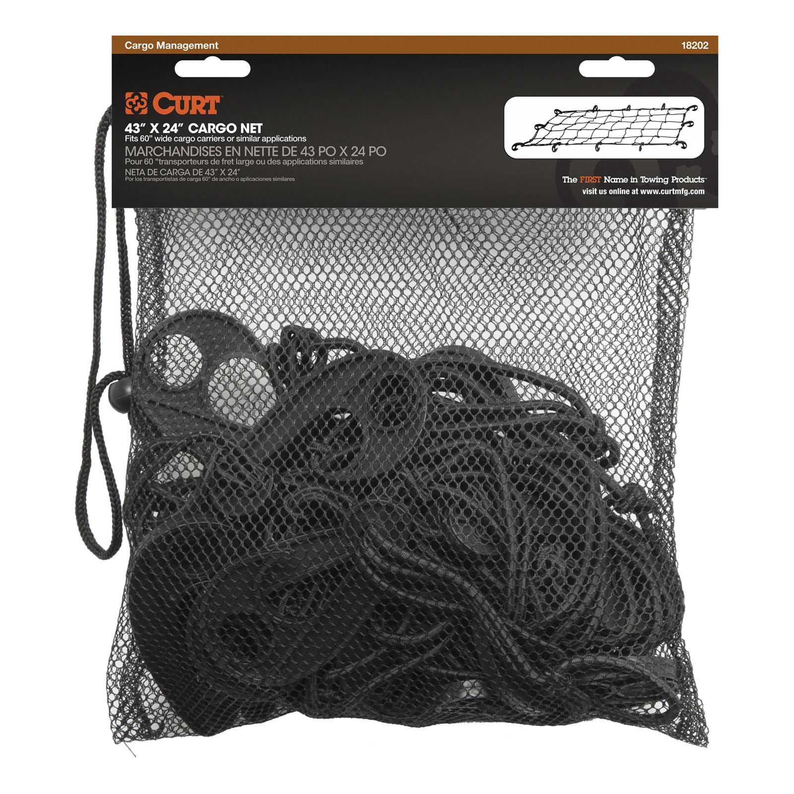 CURT Cargo Nets 18202 Net, Black, Elastic, 43 in. Long 24 in. Wide, Each thumbnail 4