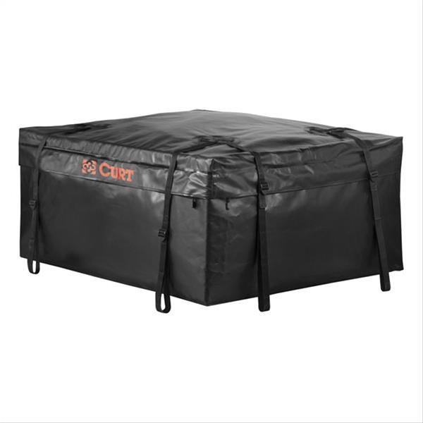 CURT Roof Rack Cargo Bags 18220 Storage Bag, Bag, 13.5 cu. ft. Capacity, Vinyl, Black, 34 in. Width, 38 in. Length, 18 in. Height, Each thumbnail 2
