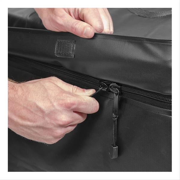 CURT Roof Rack Cargo Bags 18220 Storage Bag, Bag, 13.5 cu. ft. Capacity, Vinyl, Black, 34 in. Width, 38 in. Length, 18 in. Height, Each thumbnail 3