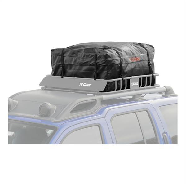 CURT Roof Rack Cargo Bags 18220 Storage Bag, Bag, 13.5 cu. ft. Capacity, Vinyl, Black, 34 in. Width, 38 in. Length, 18 in. Height, Each thumbnail 6