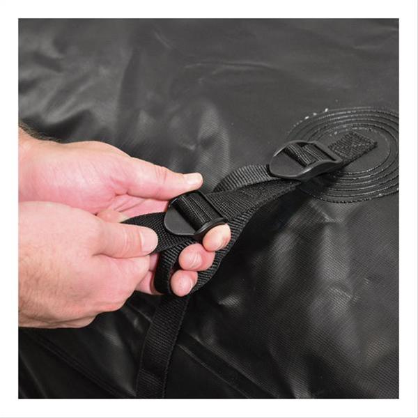 CURT Roof Rack Cargo Bags 18220 Storage Bag, Bag, 13.5 cu. ft. Capacity, Vinyl, Black, 34 in. Width, 38 in. Length, 18 in. Height, Each thumbnail 5