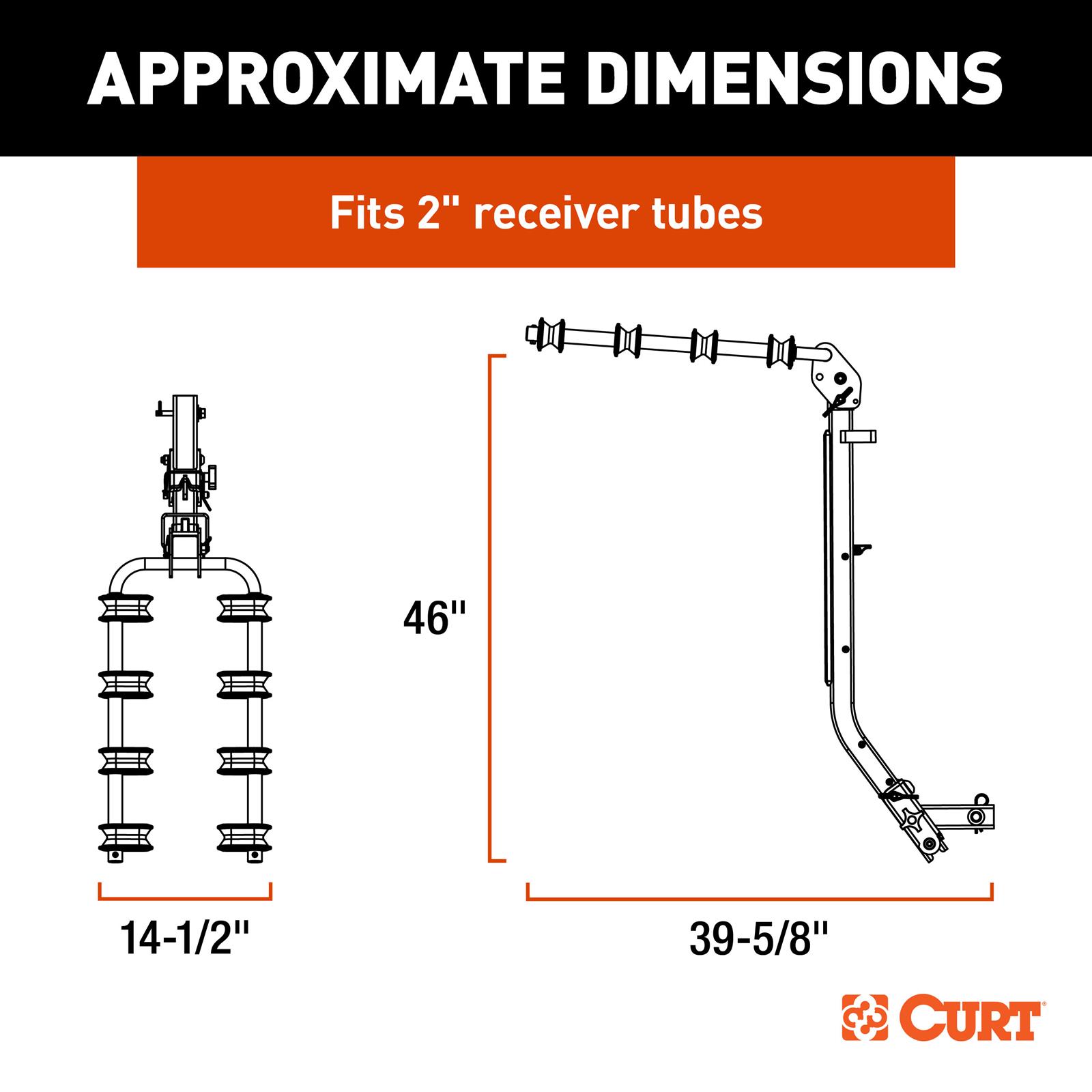 Curt Manufacturing Bike Racks 18411 CURT ActiveLink SE Hitch-Mounted Rack, 4 Bikes, 2" Shank thumbnail 2