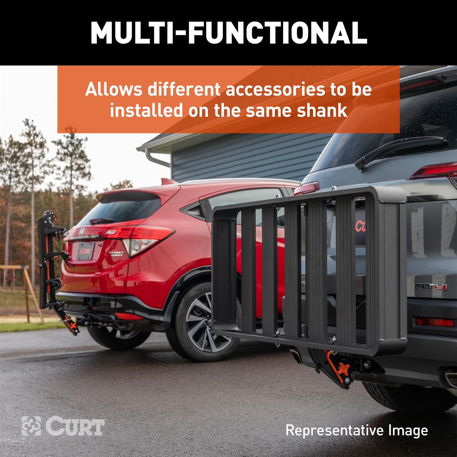 Curt Manufacturing Bike Racks 18412 CURT ActiveLink Ultra Hitch-Mounted Rack, 2 or 4 Bikes, 2" Shank thumbnail 8