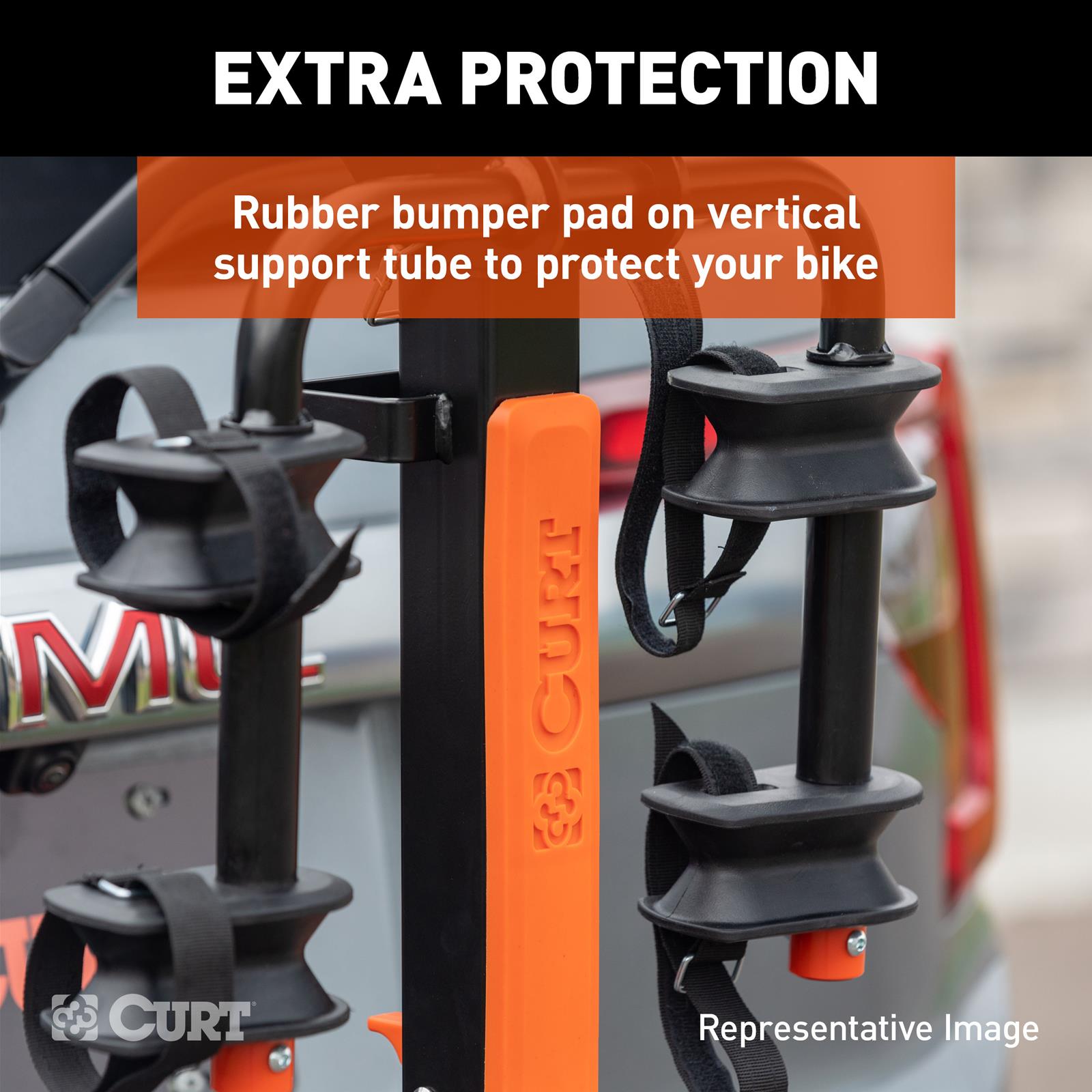 Curt Manufacturing Bike Racks 18412 CURT ActiveLink Ultra Hitch-Mounted Rack, 2 or 4 Bikes, 2" Shank thumbnail 4