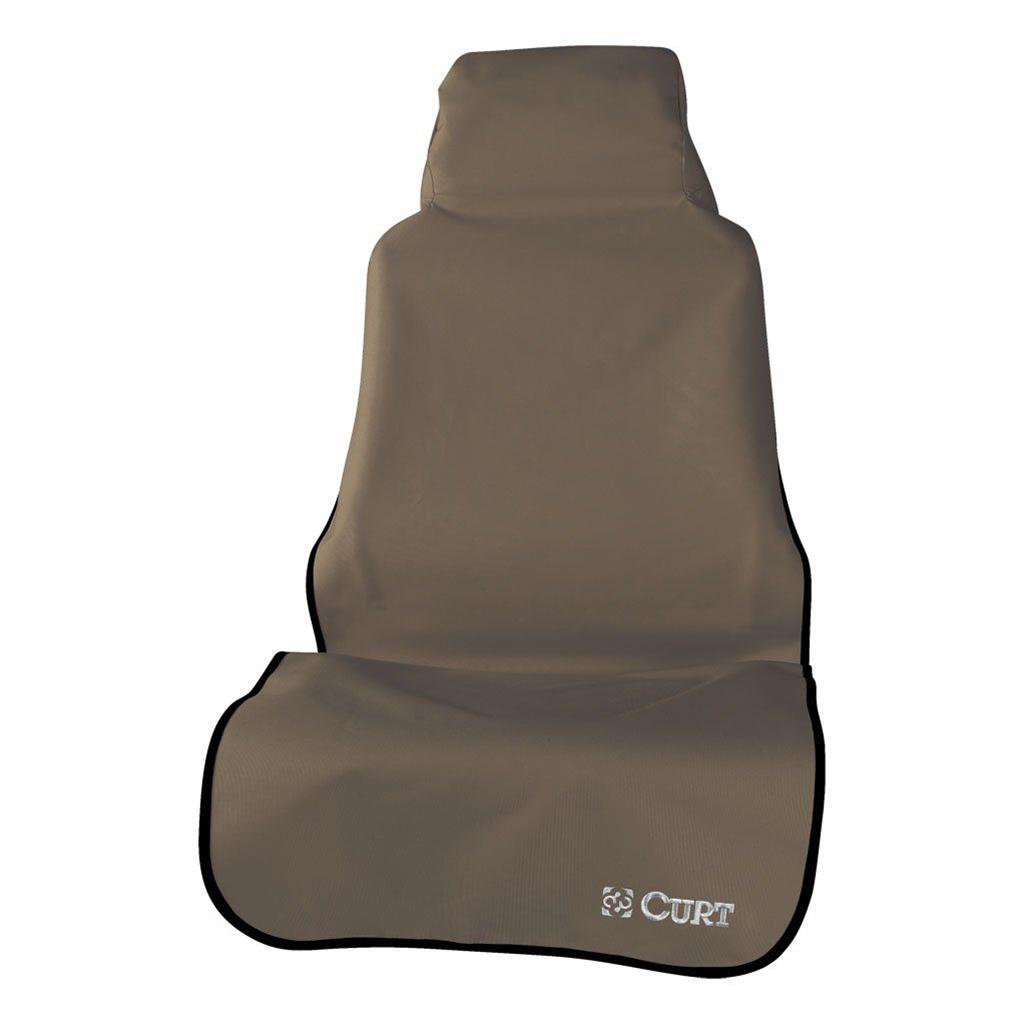 Curt Manufacturing Seat Covers 18502 Cover, Defender 58" X 23" Removable Waterproof Brown Bucket Cover