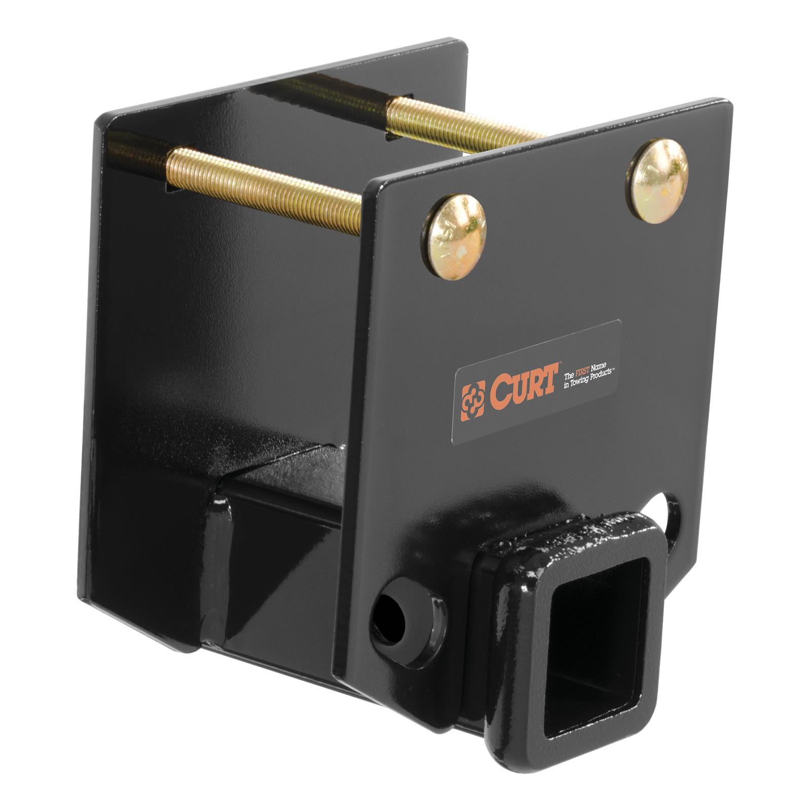 CURT RV Bumper Hitches 19100 Trailer Hitch, Bumper, 2 in. Square Receiver, Universal, Fits 4 in. Square Bumper, Each thumbnail 2
