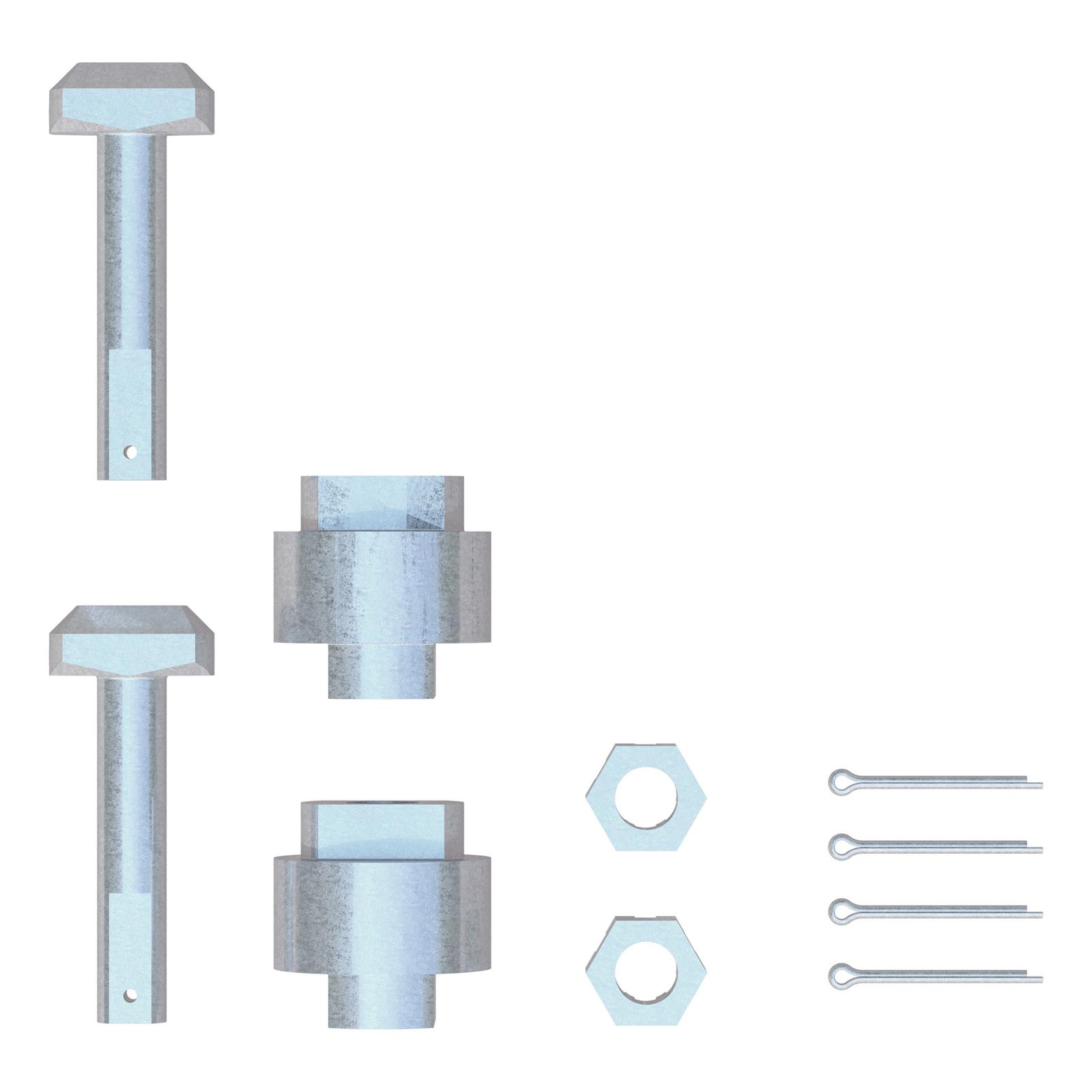 CURT Replacement Fifth Wheel Puck System Anchors 19204 Hitch Components, Anchors, Front Position Only, RAM, Kit