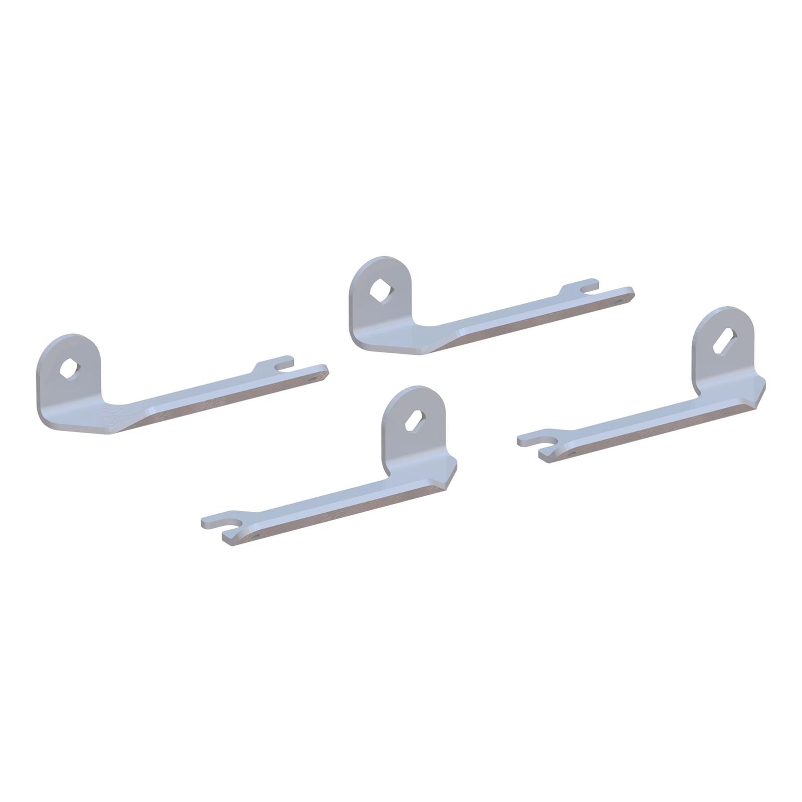 CURT Replacement Fifth Wheel Puck System Handles 19206 Hitch Components, Handle, Release, RAM, Set of 4