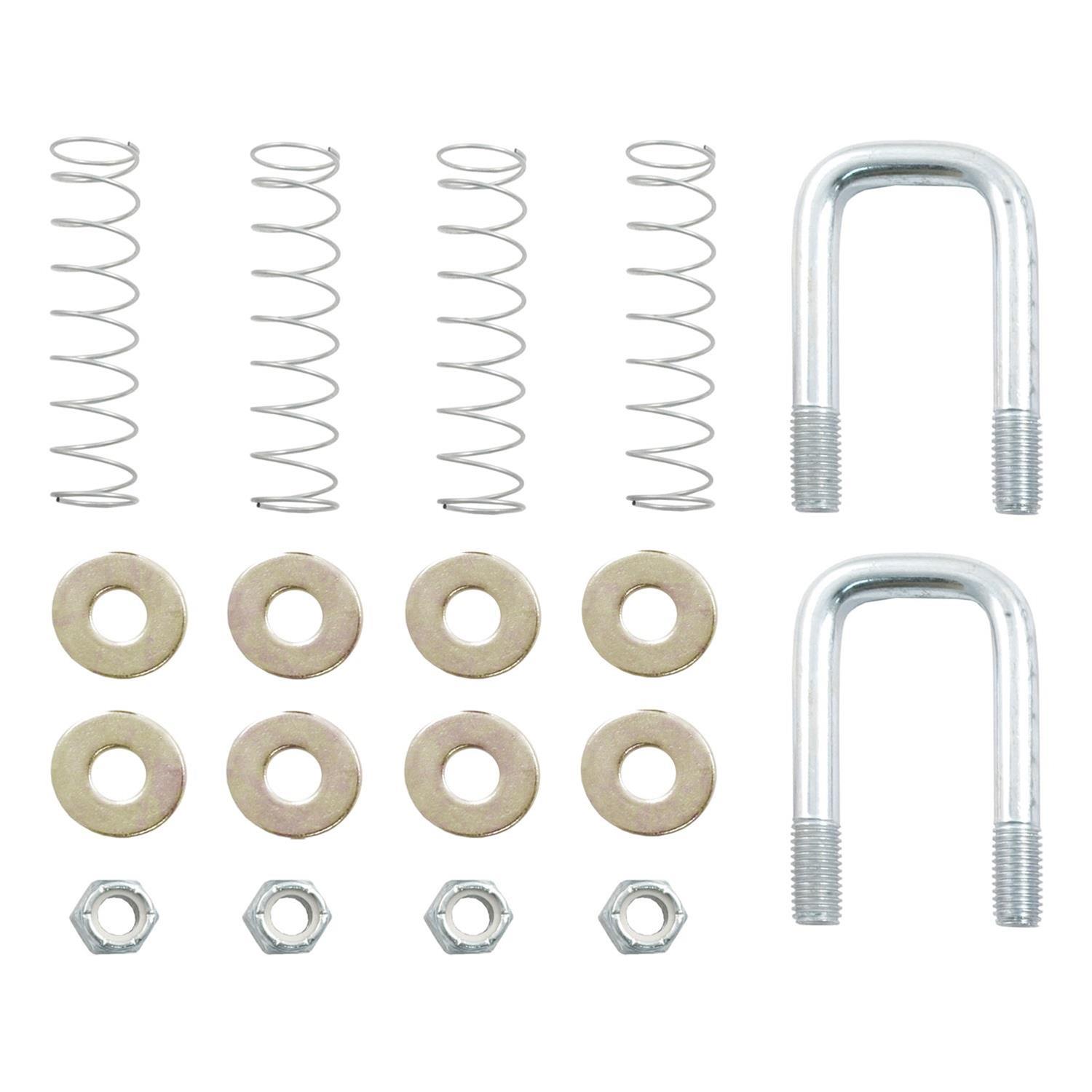 Curt Manufacturing Trailer Safety Chains and Cables 19260 Gooseneck Hitch Chain U-Bolt Kit, Replacement Original Double Lock Chain Anchor Kit (Fits 60607