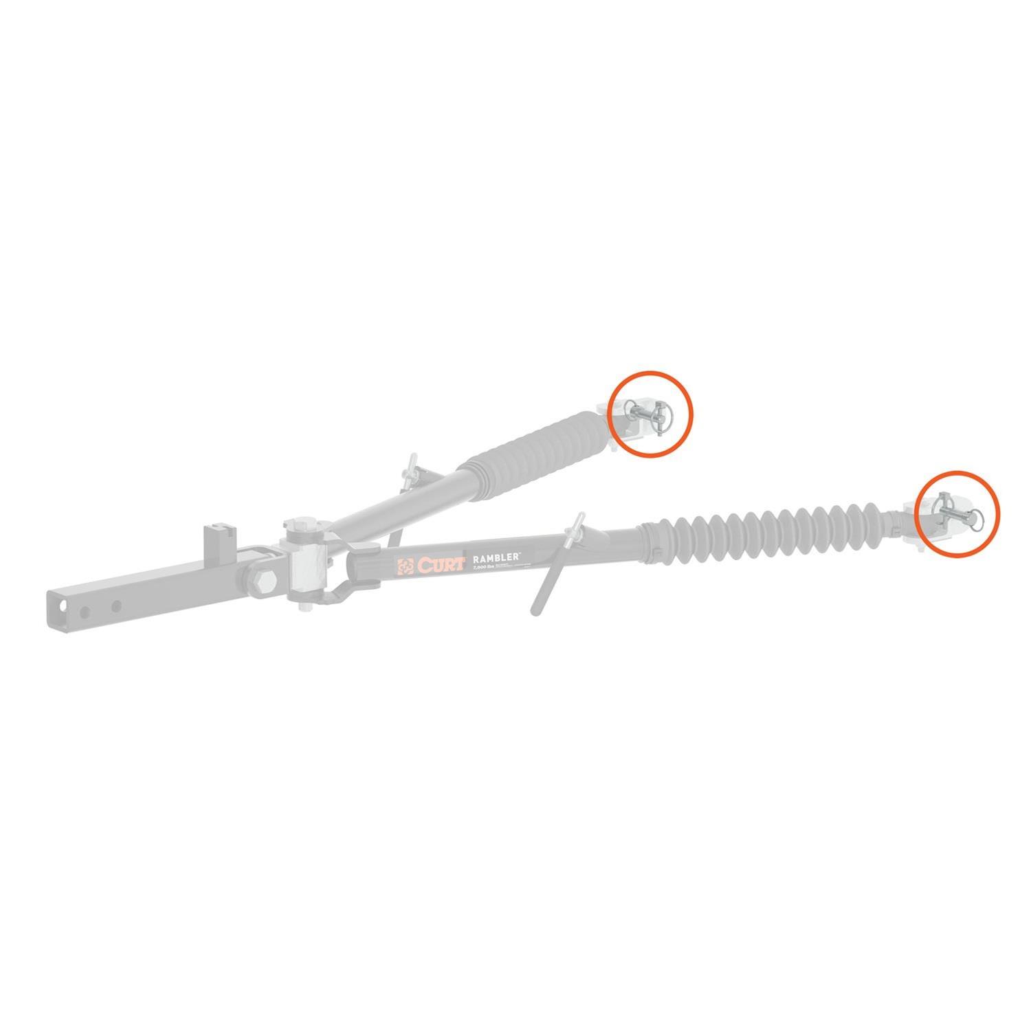 Curt Manufacturing Receiver Hitch Pins 19261 Rambler Tow Bar thumbnail 2