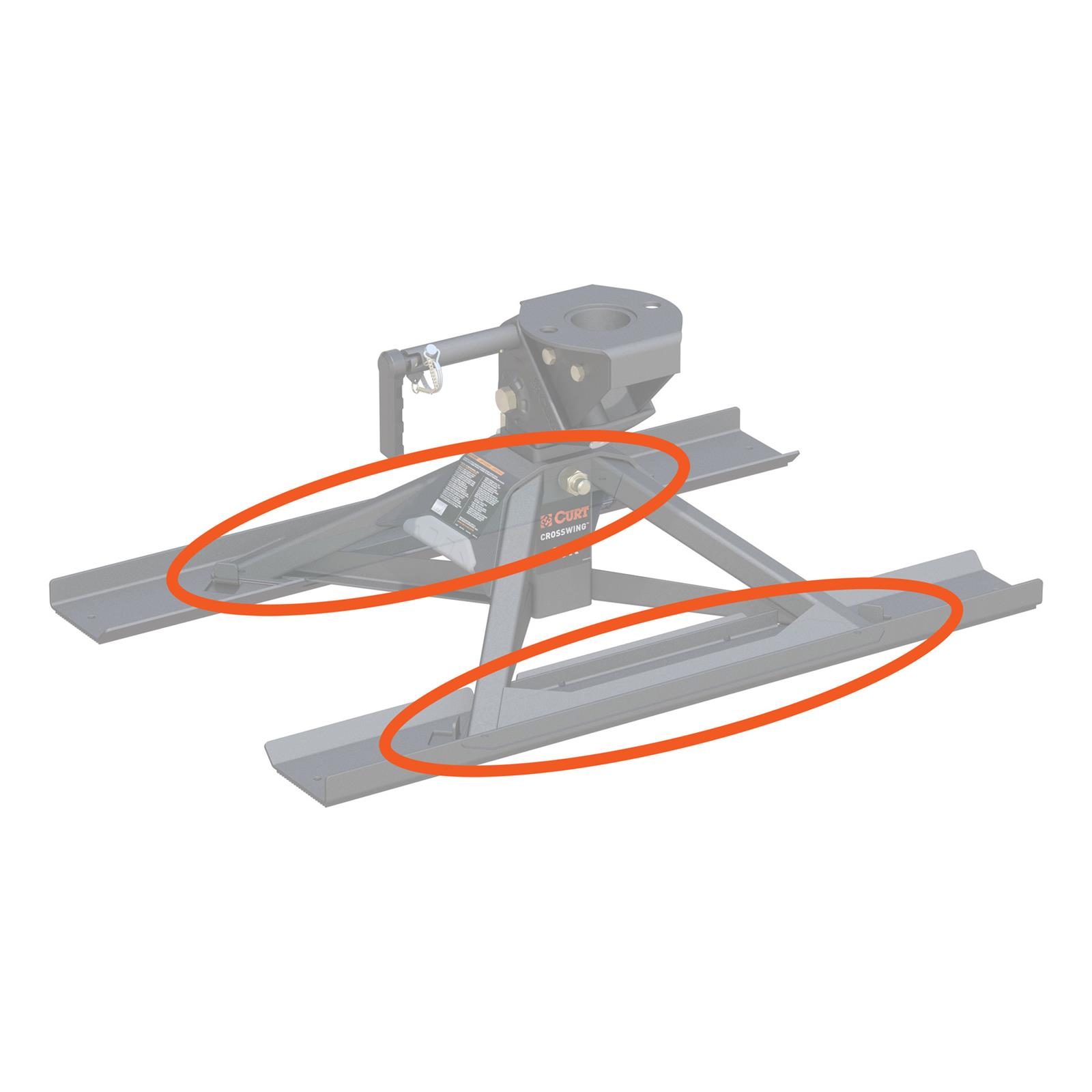 CURT CrossWing 5th Wheel Skid Pads 19282 Fifth Hitch Replacement Components, Pads, Each thumbnail 2