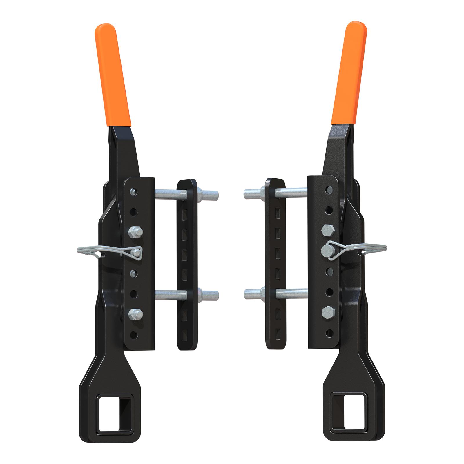 CURT Replacement TruTrack Trailer Mount Support Brackets 19298 Mounted Brackets, TruTrack, Orange Handles, Pair
