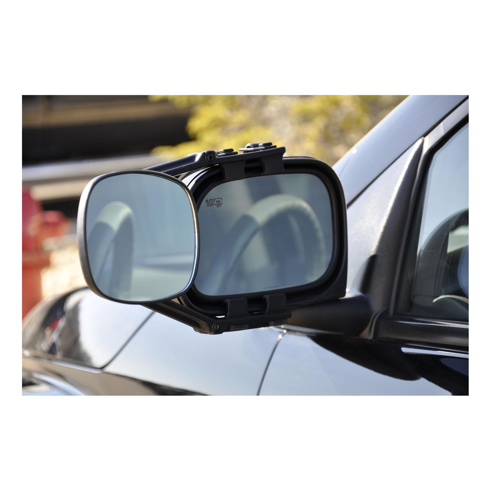 CURT Tow Mirrors 20002 Side View Mirror, Towing Type, Rectangular, Flat, Manual, Black Housing, Each thumbnail 3