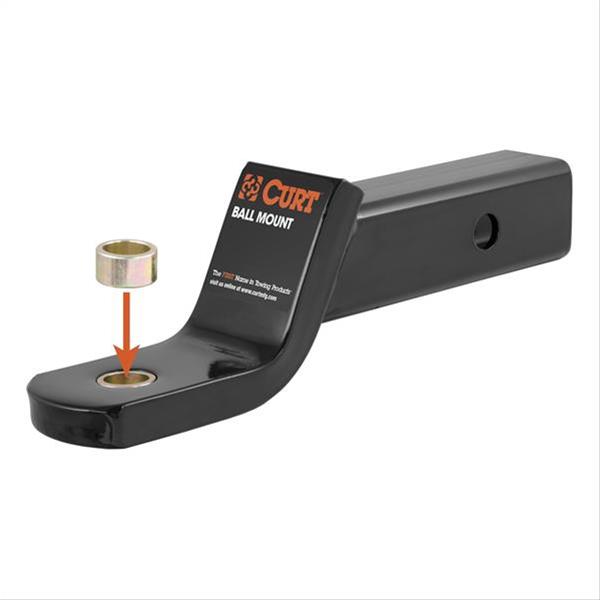 CURT Trailer Ball Reducer Bushings 21101 Hitch Bushings, Adapter, Reducer-style, From 1 in. to 3/4 in., Steel, Zinc, Packaged, Each thumbnail 3