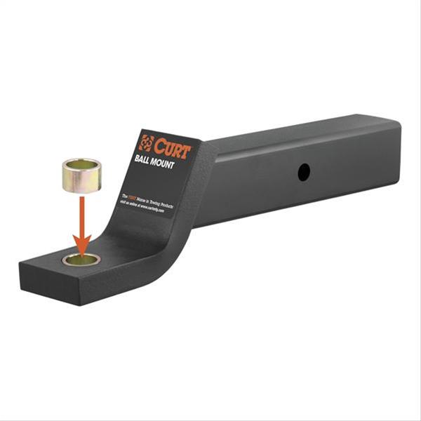 CURT Trailer Ball Reducer Bushings 21301 Hitch Bushings, Adapter, Reducer-style, From 1 3/8 in. to 1 1/4 in., Steel, Zinc, Packaged, Each thumbnail 3