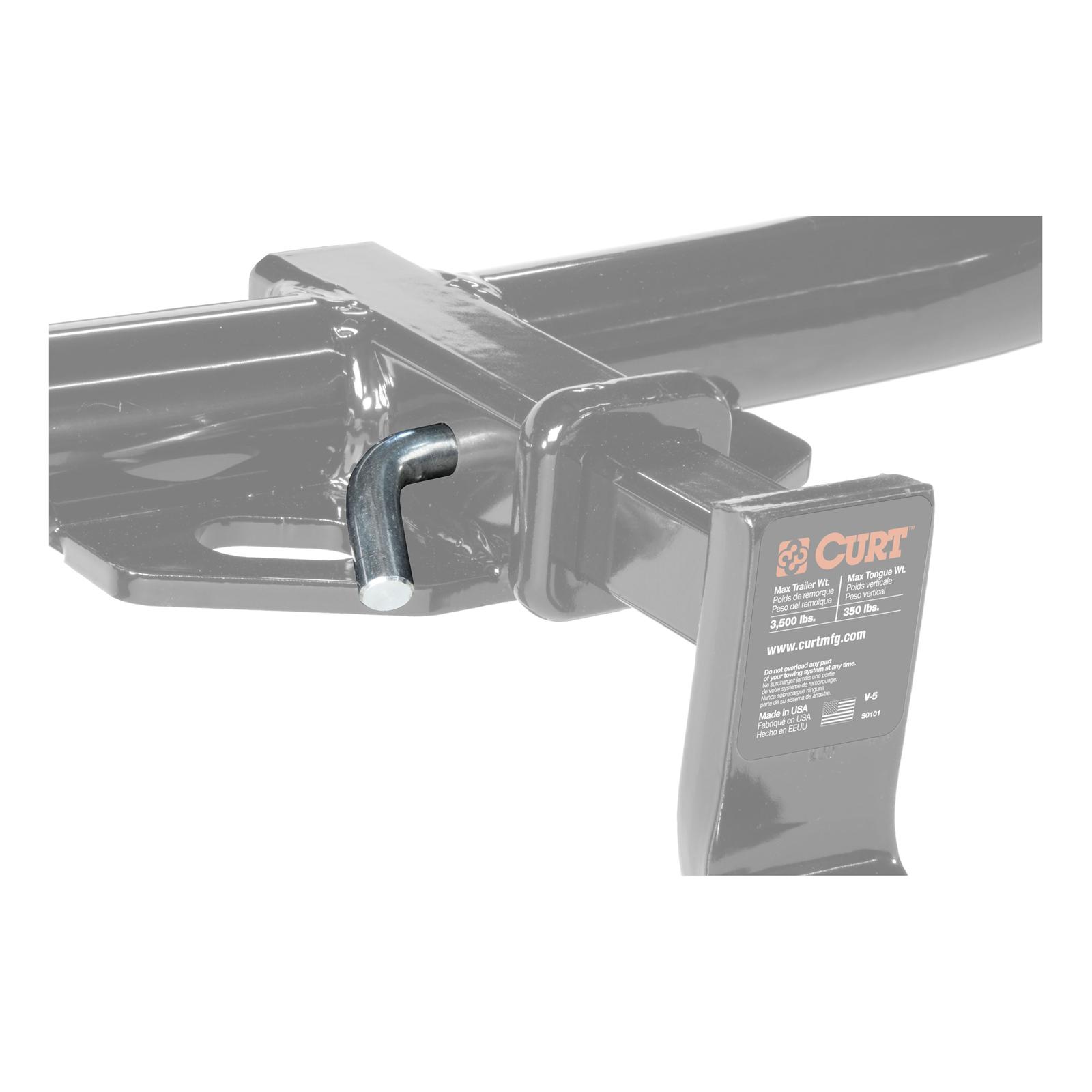 CURT Class 1 Receiver Hitch 113723 Trailer Hitch, I, 1/4 in. Receiver, Black Powdercoated, Lexus, Each thumbnail 9