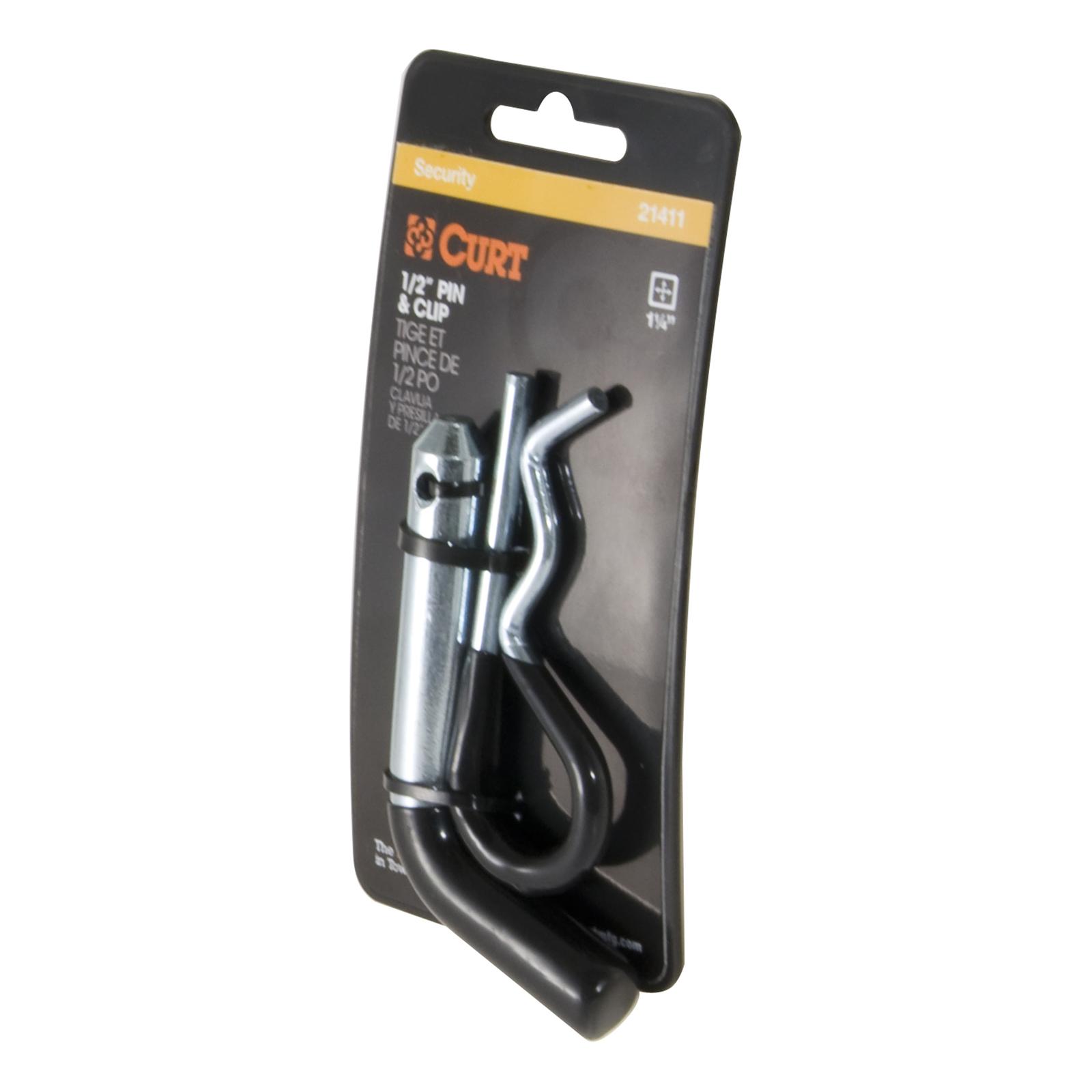 CURT Receiver Pins and Clips 21411 Hitch Pin, 1/2 in. Diameter, Clip thumbnail 3