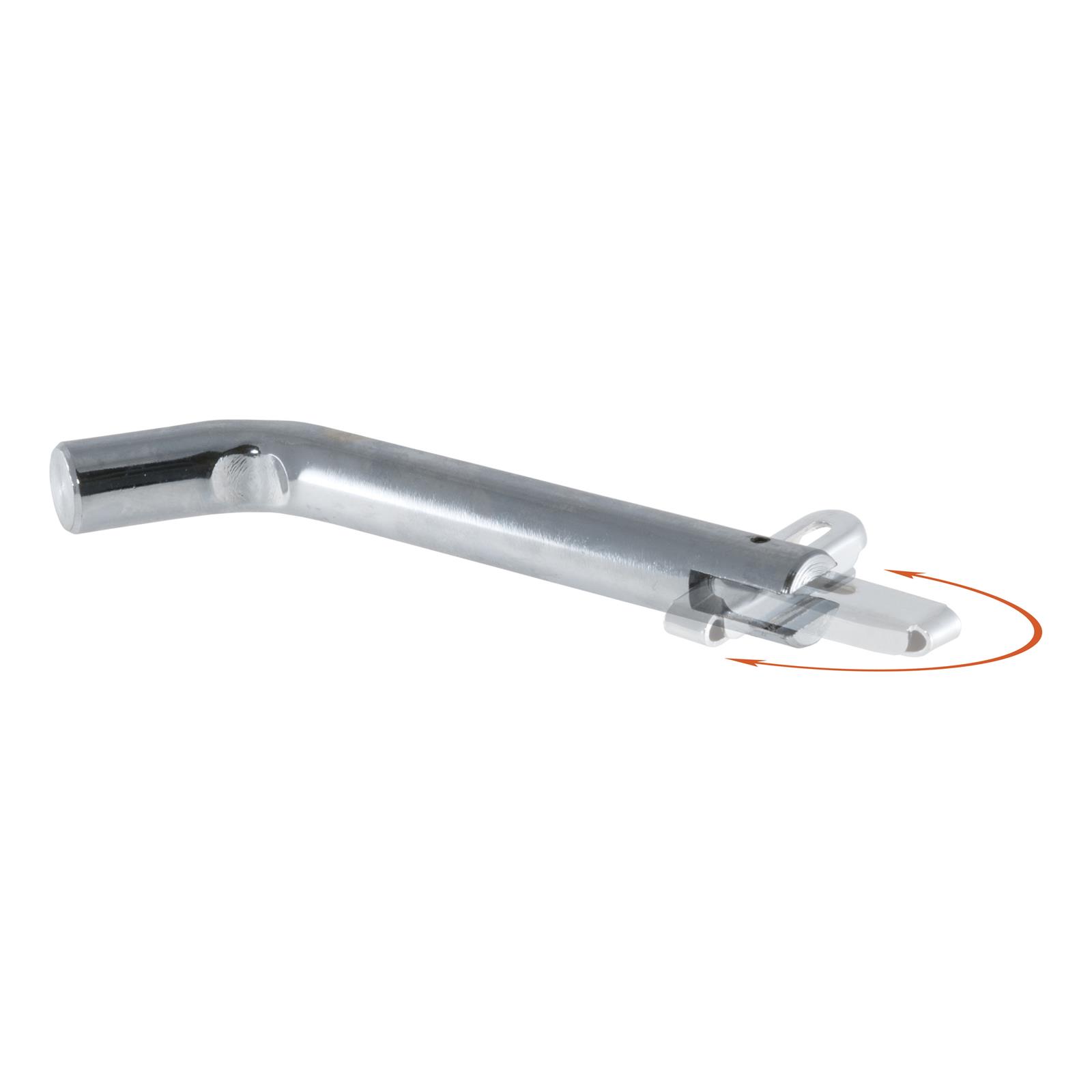 CURT Receiver Pins and Clips 21551 Hitch Pin, Swivel Hitch Pin, 5/8 in. Diameter, Chrome thumbnail 2