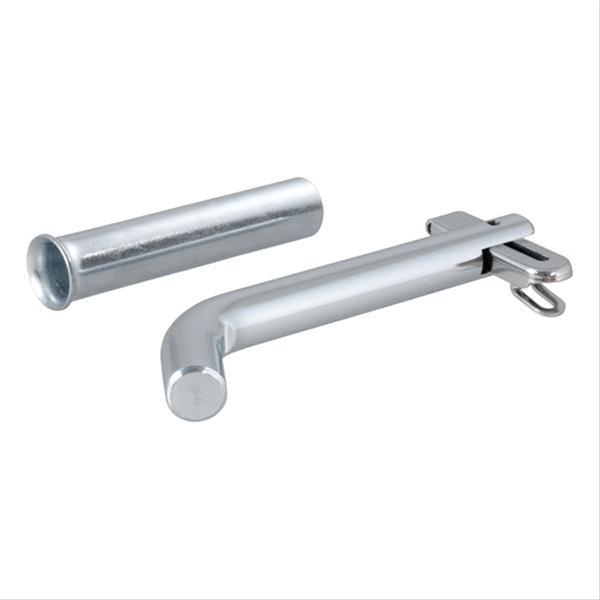 CURT Receiver Pins and Clips 21561 Hitch Pin, 0.500 in. Diameter with Swivel, Includes 0.625 in. Adapter, Fits 1.250 in. or 2.000 in. Tubes, Steel, Zinc Plated, Each