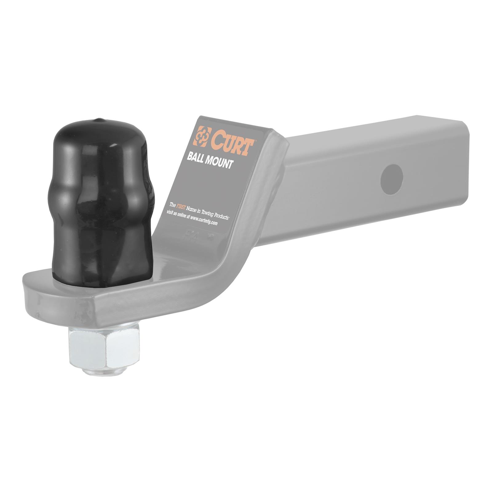 CURT Hitch Ball Covers 21801 Cover, Plastic, Hex, Black, Each thumbnail 3
