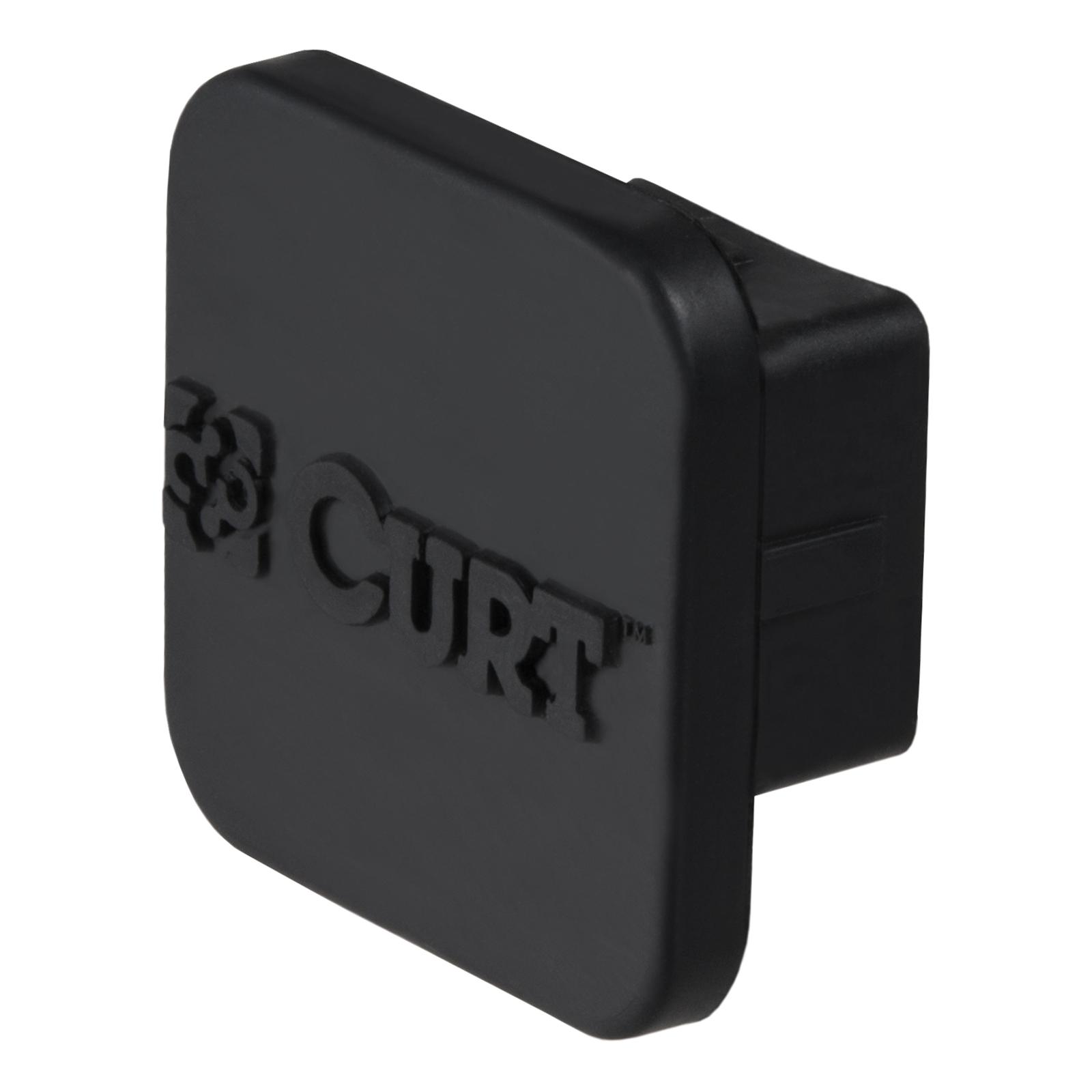 CURT Hitch Tube Covers 22271 Receiver Cover, 1-1/4 in. x 1-1/4 in., Rubber, Black, Universal, Each