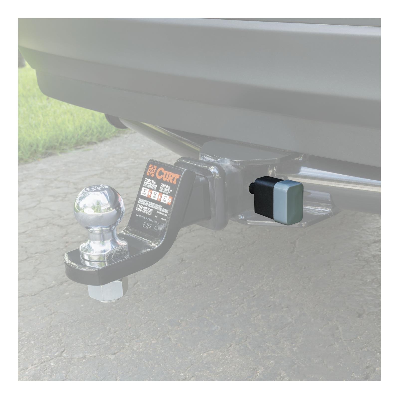 CURT Receiver Locks 23021 Hitch Lock, 5/8 in. Diameter, Bent Pin, Steel, Chrome, Black Dead Bolt, 2 Keys, 2-3 in. Each thumbnail 4