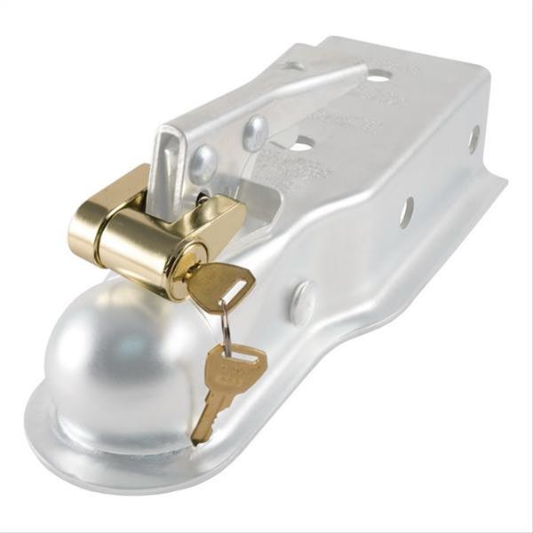 CURT Coupler Locks 23022 Latch Lock, Steel, Brass Plated, 2 Keys, 1/4 in. Diameter, 3/4 in. Span, Each thumbnail 3
