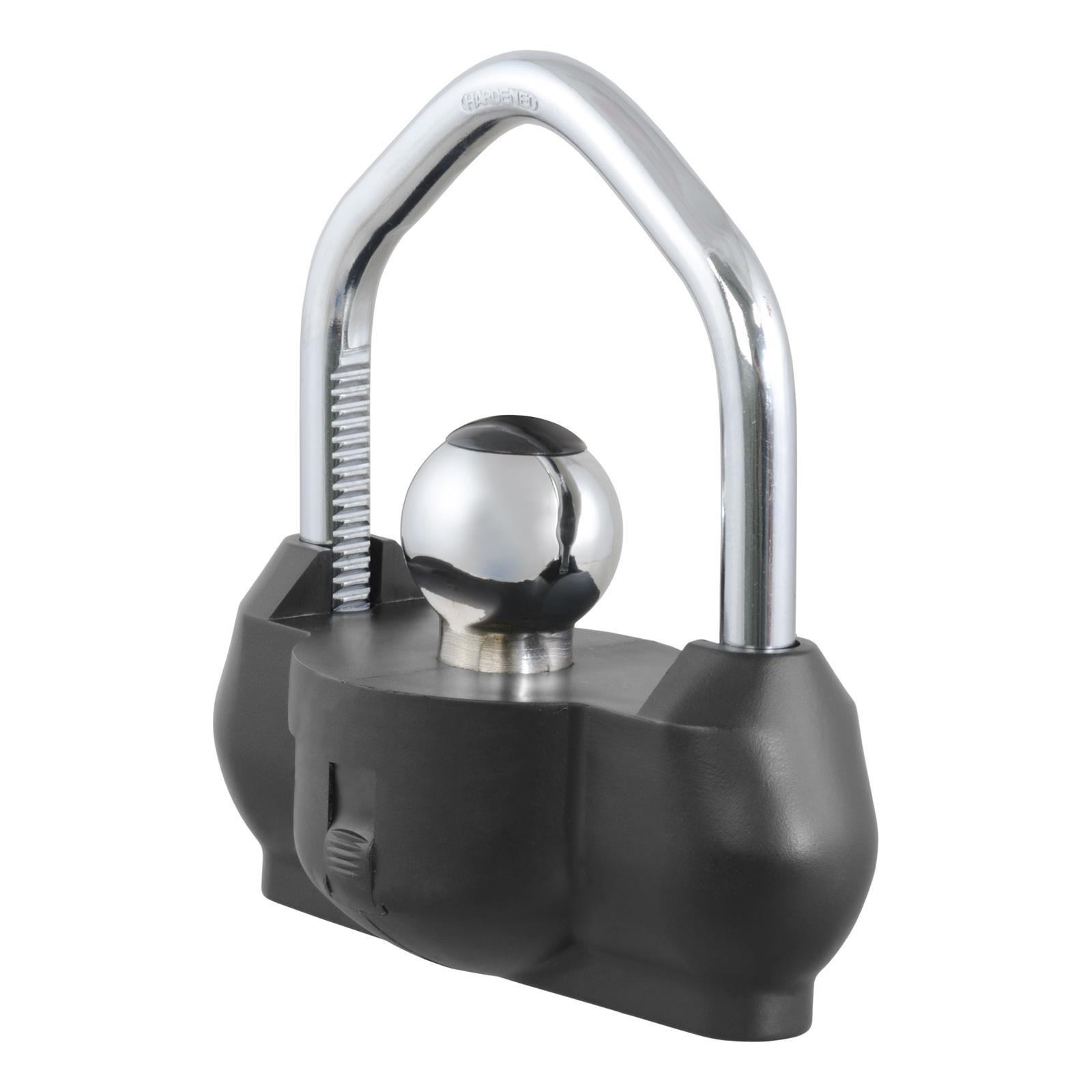 CURT Trailer Locks 23179 Lock, Coupler, Steel, Black Powdercoated/Chrome, Two Keys, Each thumbnail 4