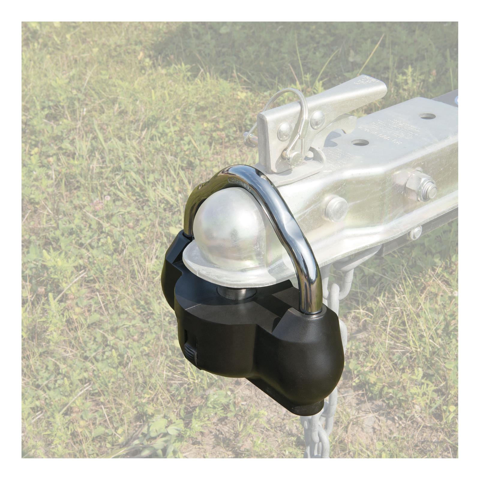CURT Trailer Locks 23179 Lock, Coupler, Steel, Black Powdercoated/Chrome, Two Keys, Each