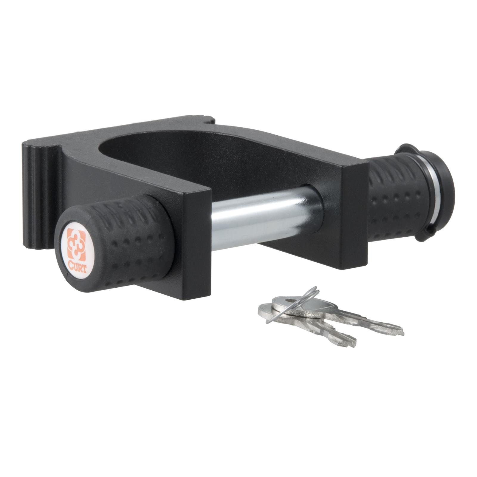 CURT Fifth Wheel Locks 23255 Lock, King Pin Type, Aluminum, Black, Keys, 2 in., Each thumbnail 2