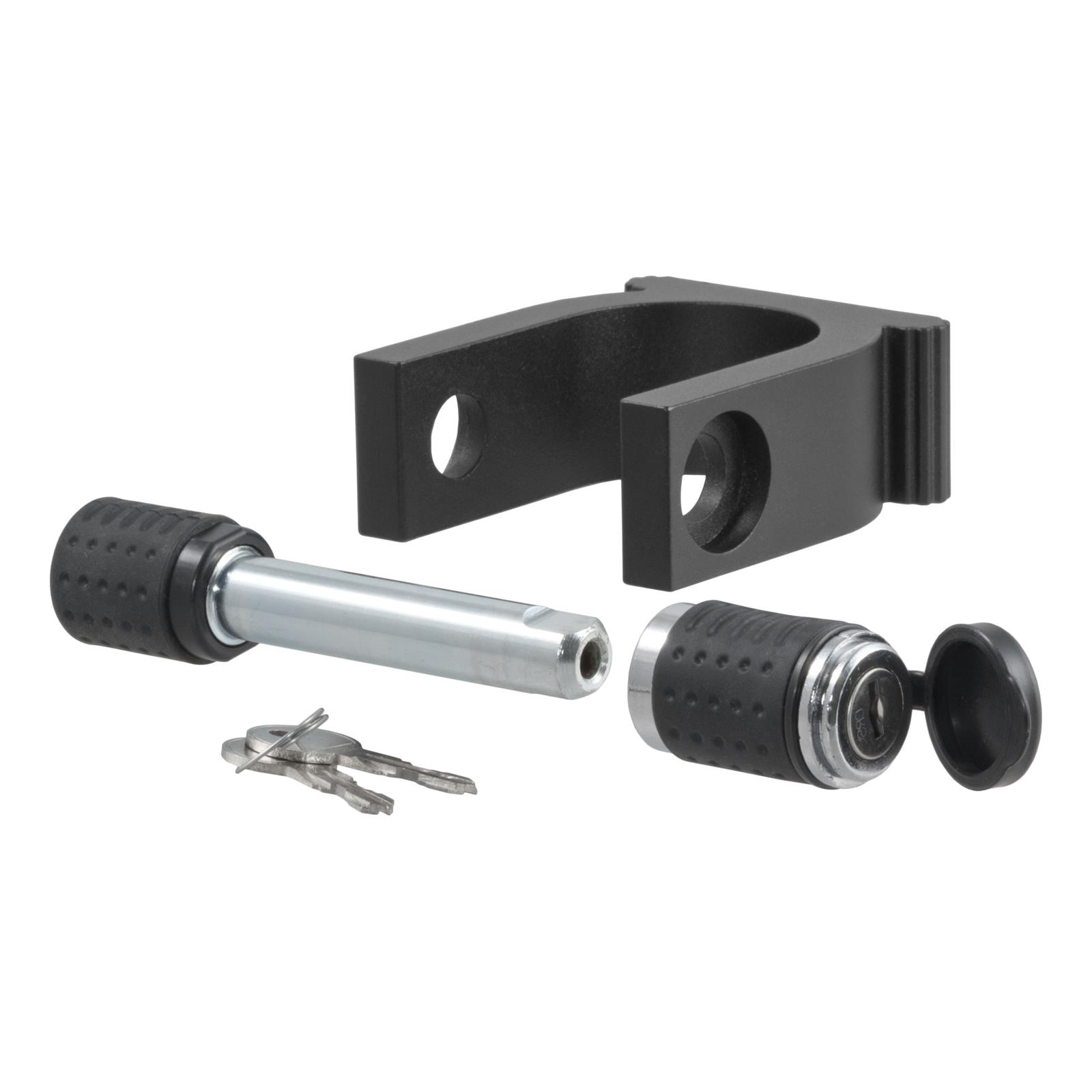 CURT Fifth Wheel Locks 23255 Lock, King Pin Type, Aluminum, Black, Keys, 2 in., Each thumbnail 3