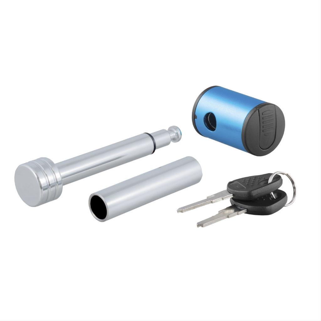 Curt Manufacturing Receiver Hitch and Coupler Locks 23506 LOCK HITCH , RIGHT-ANGLE, CHROME, 1/2" W/SLEEVE FOR 5/8"