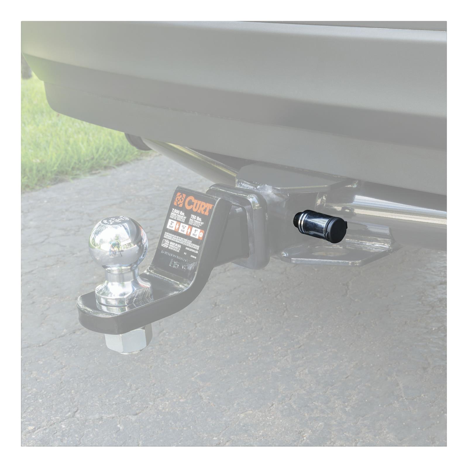 CURT Receiver Locks 23528 Hitch Lock, Steel, Chrome, Keys, 0.625 in. Hole Size, 2-2.5 in. Receiver, Each thumbnail 2