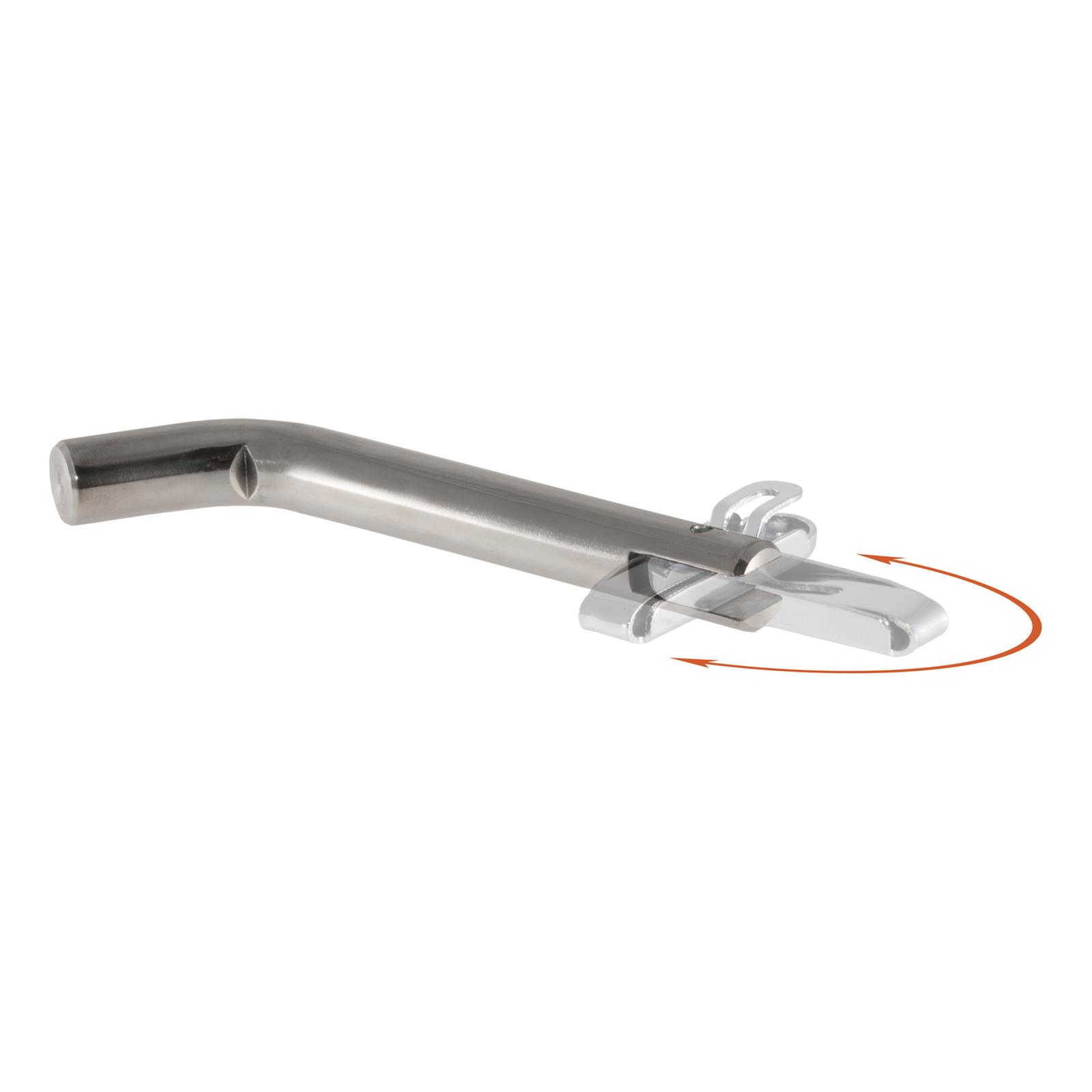 CURT Receiver Pins and Clips 23581 Hitch Pin, 1/2 in. Diameter, Stainless Steel, Natural, Kit thumbnail 2