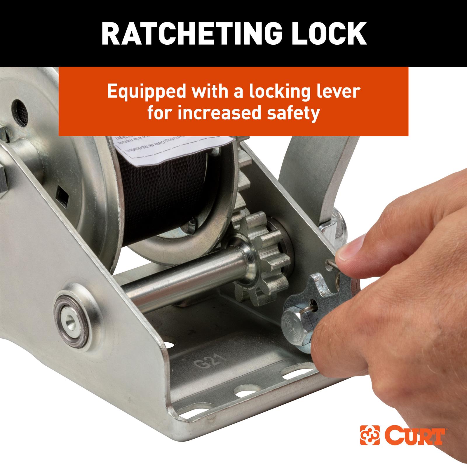Curt Manufacturing Hand Winches 25002 Trailer Winch thumbnail 5