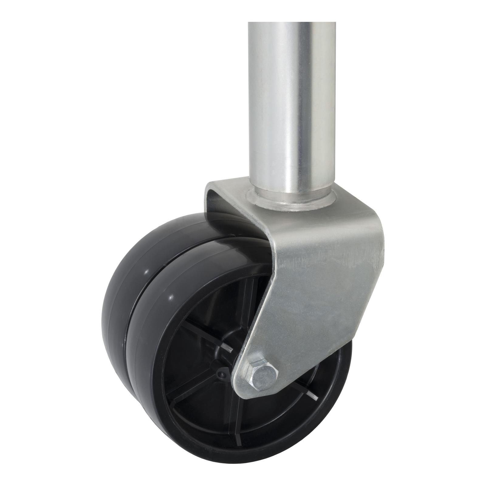 CURT Marine Trailer Jacks 28155 Jack, Marine, 1,500 lb. Capacity, 12 in. Travel, Steel, Zinc, Dual Casters, Swivel, Each thumbnail 4