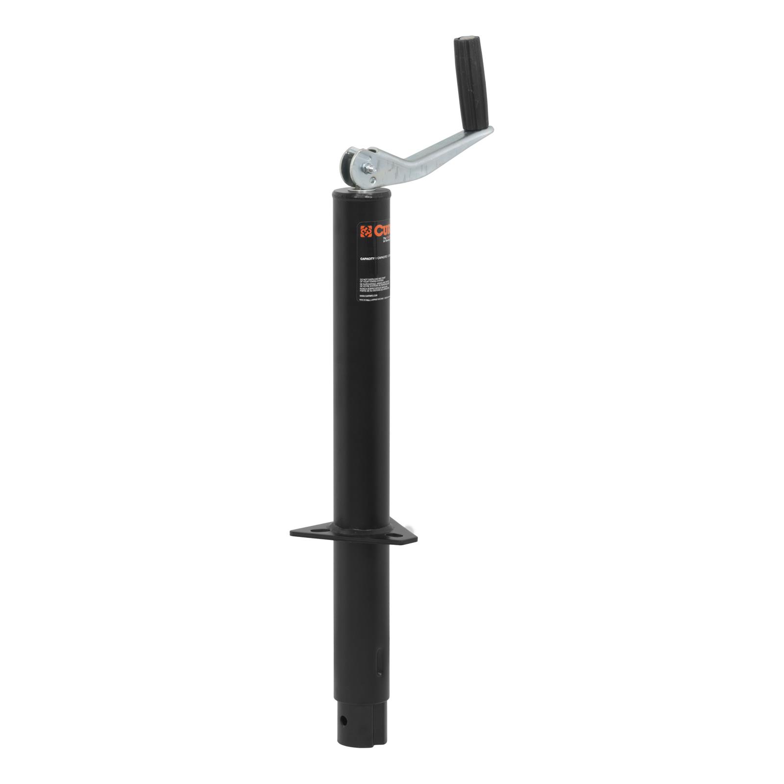 CURT A-Frame Jacks 28202 Trailer Jack, A-Frame, 2,000 lb. Capacity, 15 in. Travel, Steel, Black, Top Wind, Each thumbnail 2