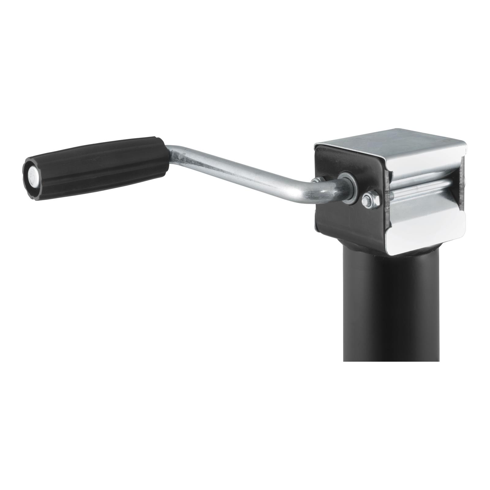 CURT Pipe-Mount Swivel Jacks 28321 Trailer Jack, Pipe Mount, Weld On, 2,000 lb. Capacity, 10 in. Travel, Steel, Painted, Side Wind, Each thumbnail 4