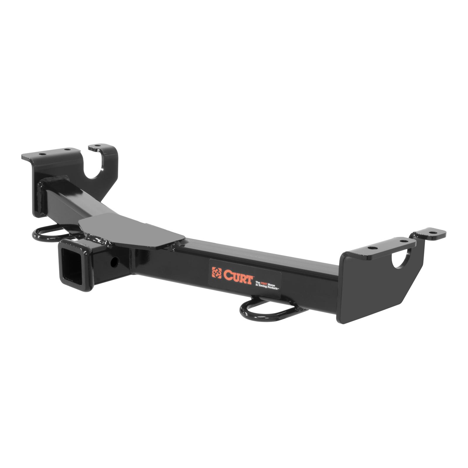 CURT Class 3 Receiver Hitch 31016 Trailer Hitch, III, Front Receiver, 2 in. Receiver, Black, Square Tube, Chevy/GMC, Each
