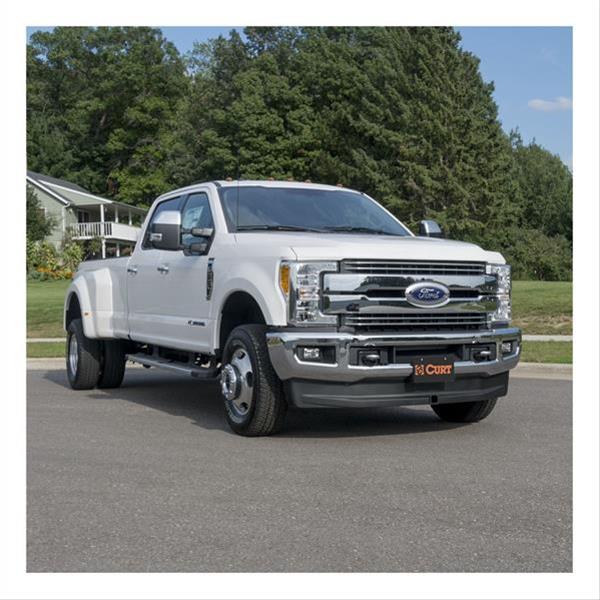 CURT Receiver Hitches for 2017-2025 F-250 SUPER DUTY, F-350 2017-2019 F-450 DUTY - 31078 Hitch, Front Location, 2 in. Receiver, Square Tube Welded, Black Powdercoated, Ford, Each thumbnail 2