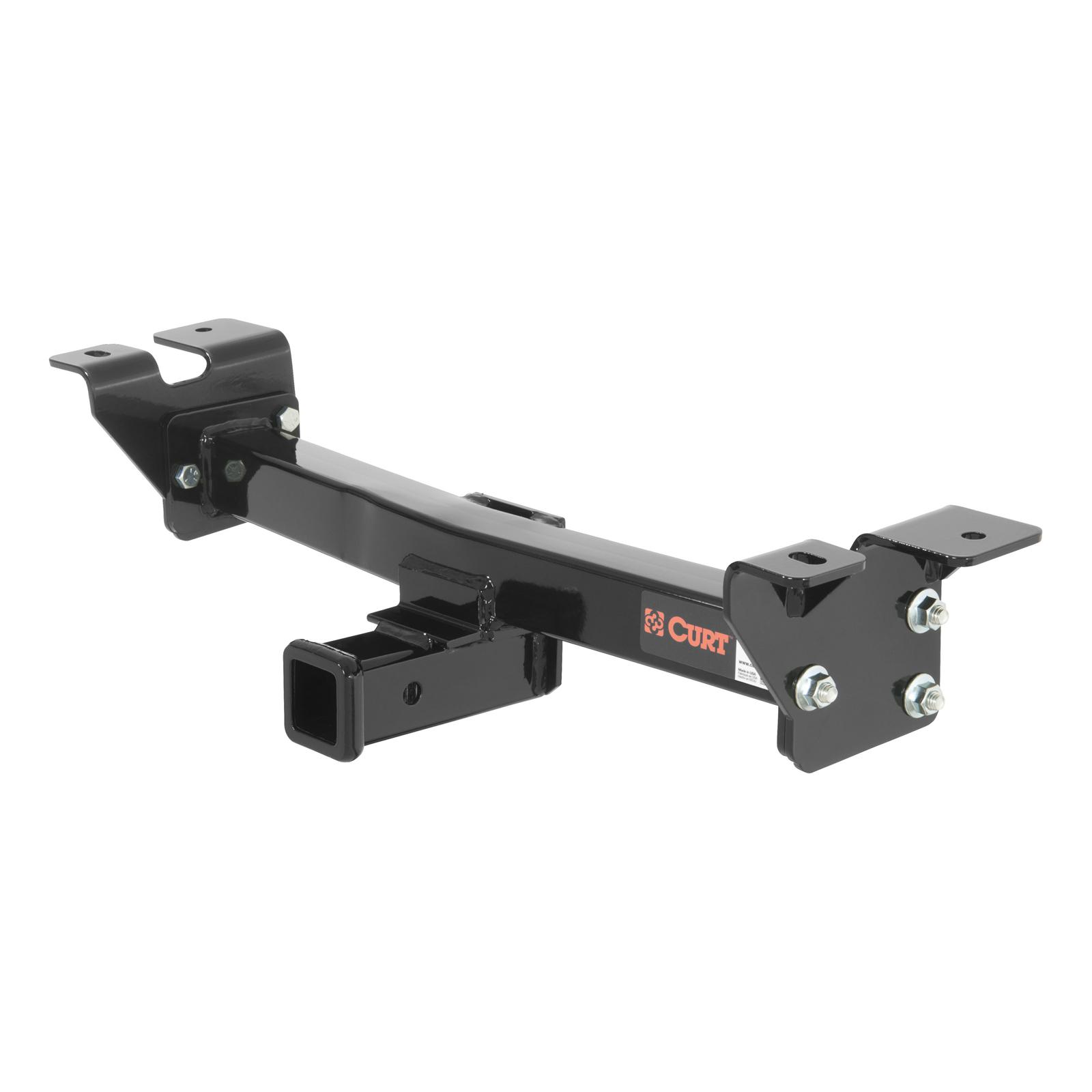CURT Class 3 Receiver Hitch 31302 Trailer Hitch, III, Front Receiver, 2 in. Receiver, Black, Square Tube, Cadillac, Chevy, GMC, Each