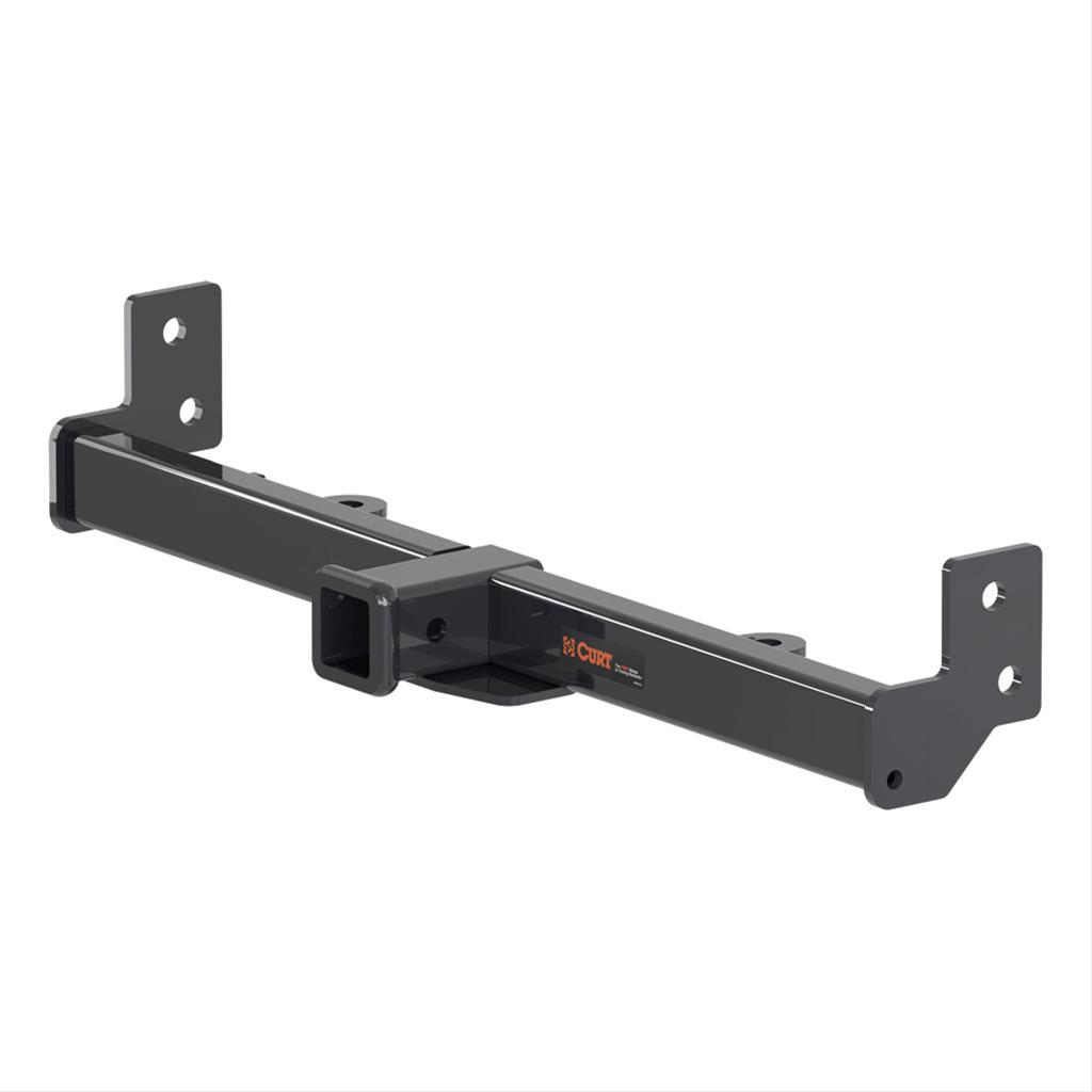 CURT Receiver Hitches for 2007-2017 WRANGLER, 2018 WRANGLER JK - 31433 Hitch, Front Location, 2 in. Receiver, Square Tube Welded, Black Powdercoated, Jeep, Each