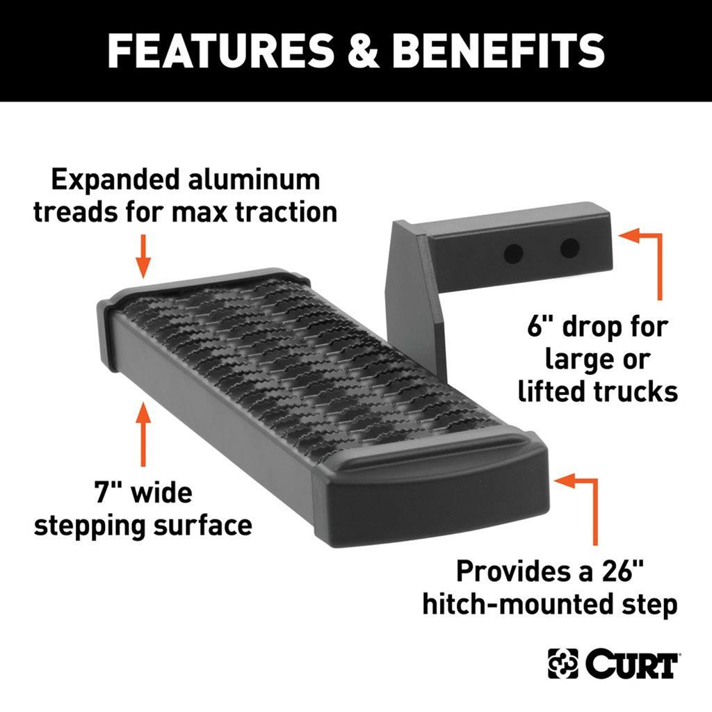 Curt Manufacturing 32002 CURT Grip Step Receiver Hitch Steps Summit