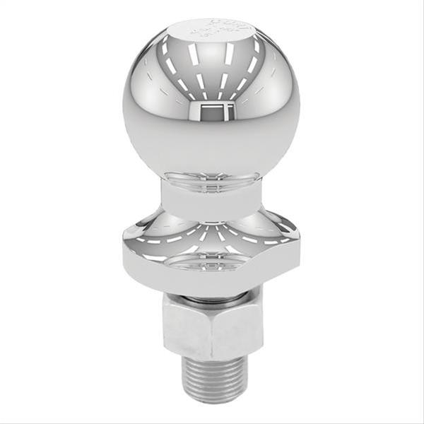 CURT Hitch Balls 40001 Ball, Chrome, 1 7/8 in. Ball, 0.750 in. Diameter Shank, 1.625 in. Length Shank, 2,000 lbs., Each