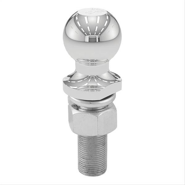 CURT Hitch Balls 40017 Ball, Chrome, 1 7/8 in. Ball, 1 in. Diameter Shank, 3 in. Length Shank, 3,500 lbs., Each