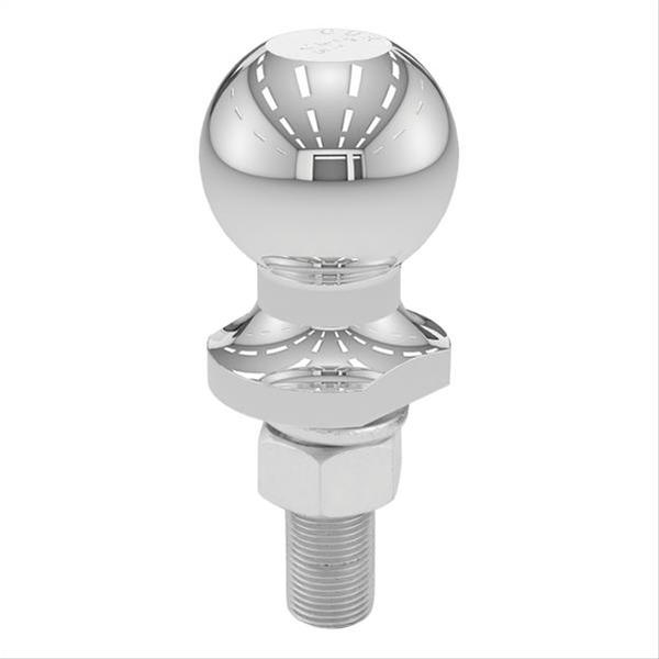 CURT Hitch Balls 40018 Ball, Chrome, 2 in. Ball, 0.750 in. Diameter Shank, 2.125 in. Length Shank, 3,500 lbs., Each thumbnail 2