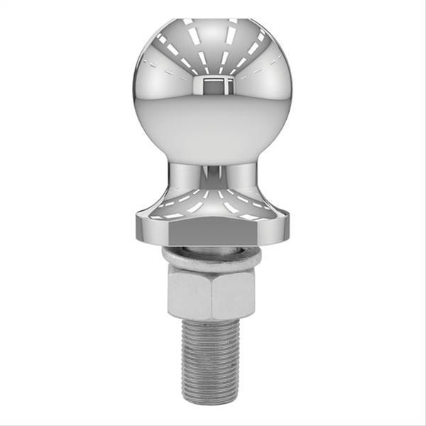 CURT Hitch Balls 40018 Ball, Chrome, 2 in. Ball, 0.750 in. Diameter Shank, 2.125 in. Length Shank, 3,500 lbs., Each
