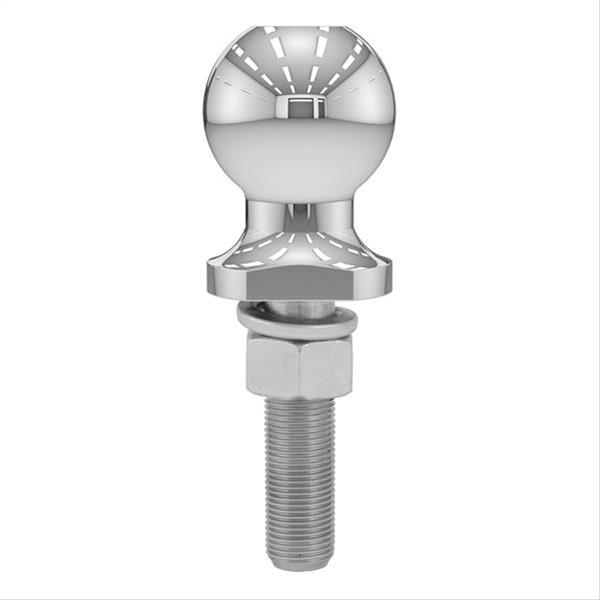 CURT Hitch Balls 40019 Ball, Chrome, 2 in. Ball, 0.750 in. Diameter Shank, 3 in. Length Shank, 3,500 lbs., Each