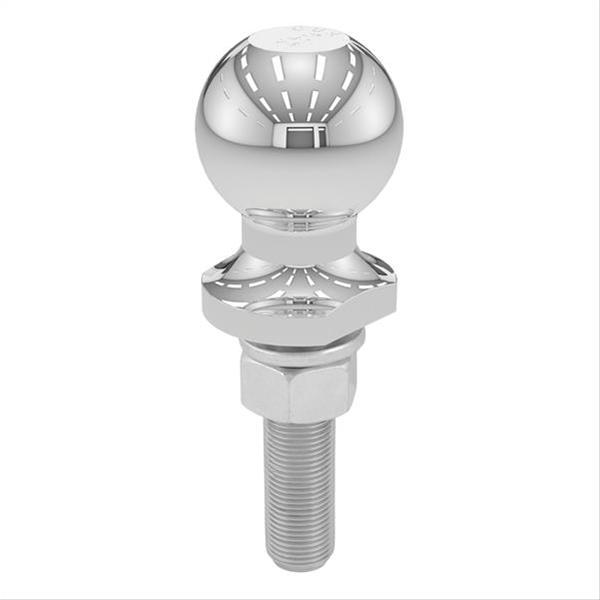 CURT Hitch Balls 40019 Ball, Chrome, 2 in. Ball, 0.750 in. Diameter Shank, 3 in. Length Shank, 3,500 lbs., Each thumbnail 2