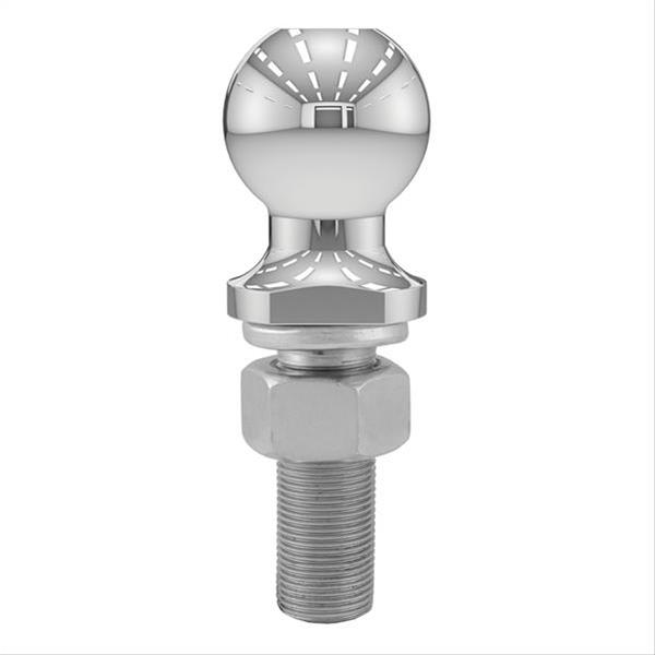 CURT Hitch Balls 40020 Ball, Chrome, 2 in. Ball, 1 in. Diameter Shank, 3 in. Length Shank, 6,000 lbs., Each thumbnail 2